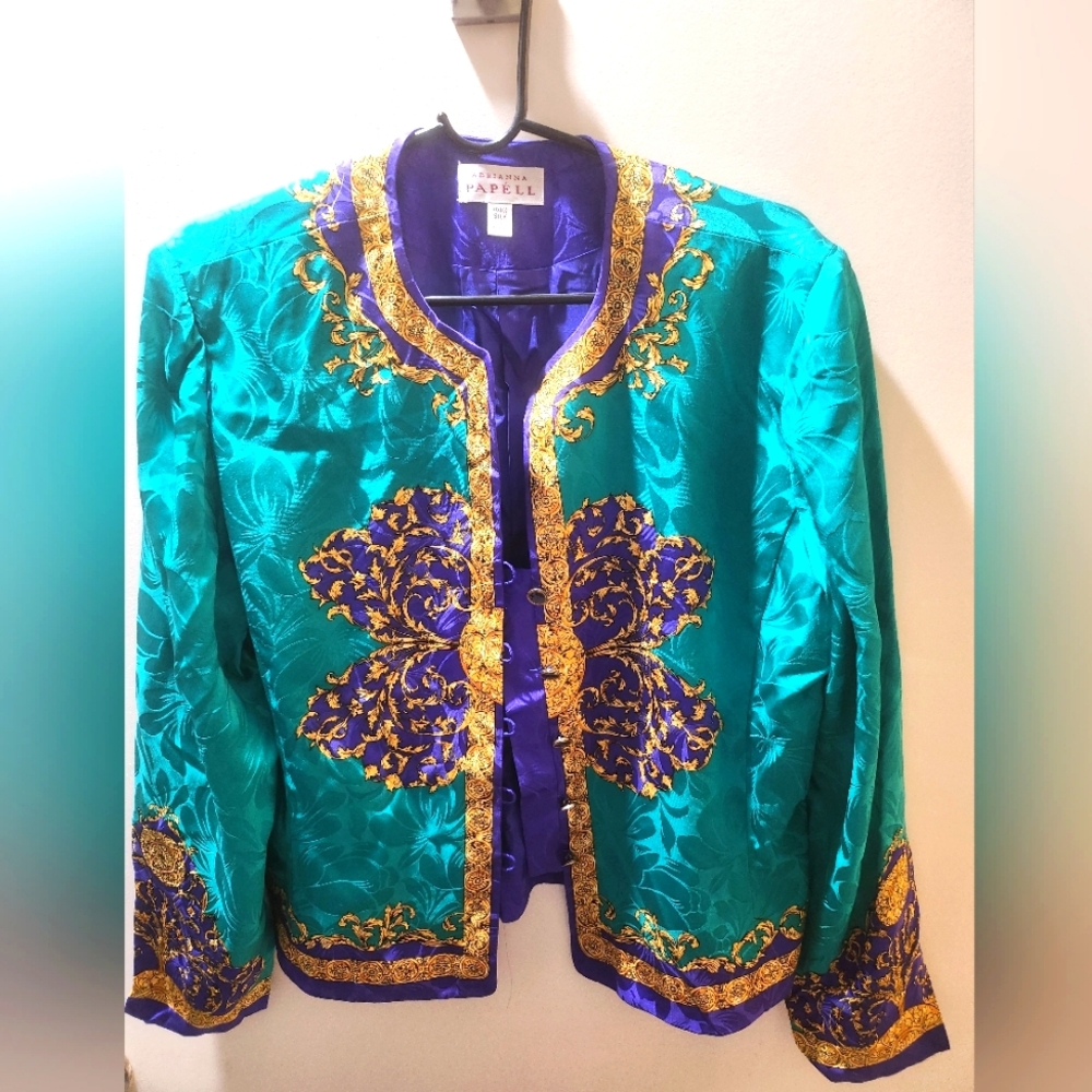 Vintage Silk Adrianna Papell Jacket